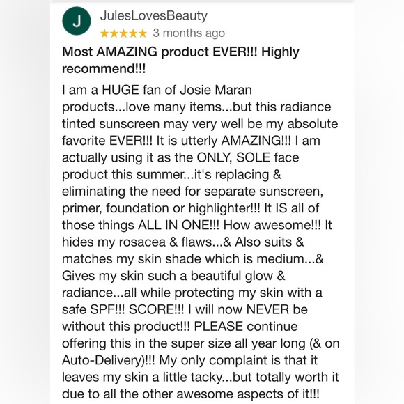 NEW Josie Maran Argan Daily Moisturizer SPF 47 and Sun Boost ATB Jumbo Size - Picture 14 of 14